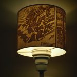 3D-gedrucktes Lithophan als Lampenschirm mit Comic-Motiv