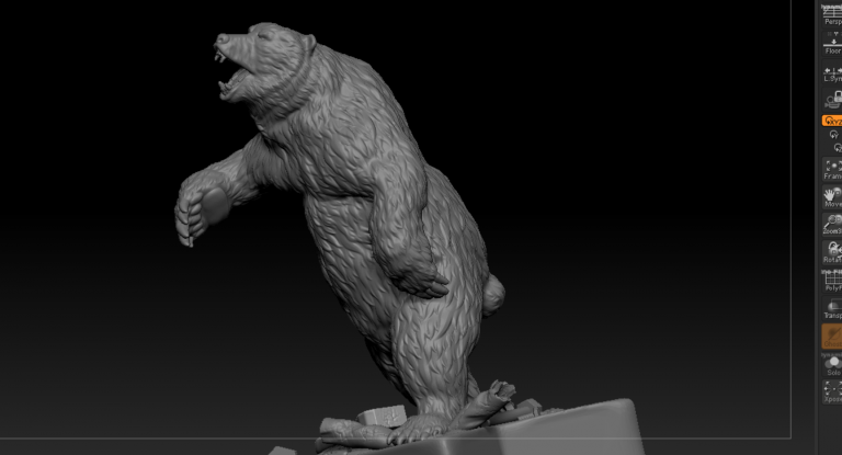 Projektbild Sculpting eines Grizzlys