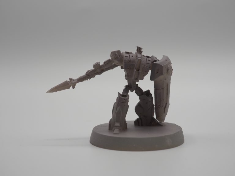 3d-gedrucktes Modell des Drachentoeter der Kampfgruppe 03 aus Tszkuyumi