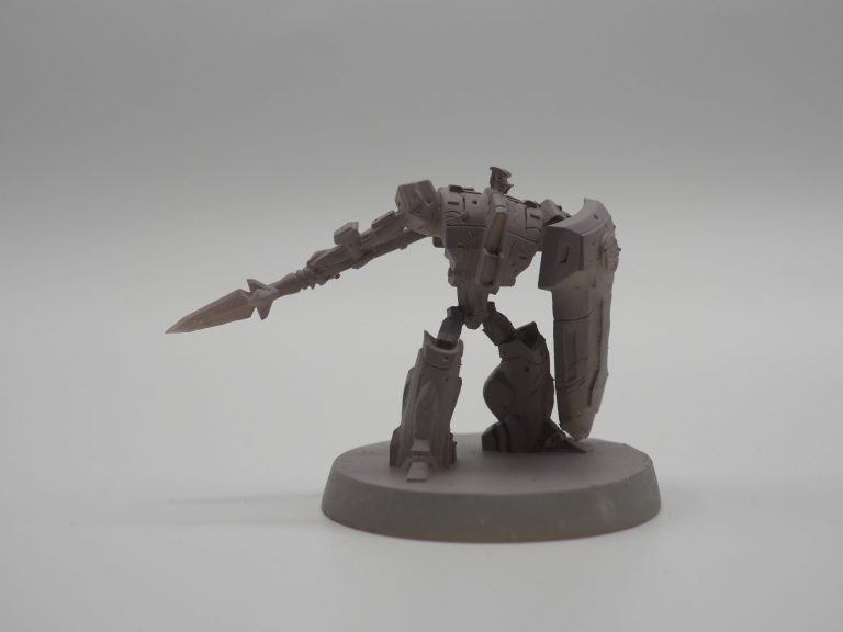 3d-gedrucktes Modell des Drachentoeter der Kampfgruppe 03 aus Tszkuyumi